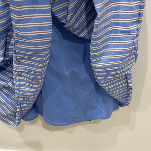 J. Crew Blue and White  and tan Striped dress - Picture 5 of 5